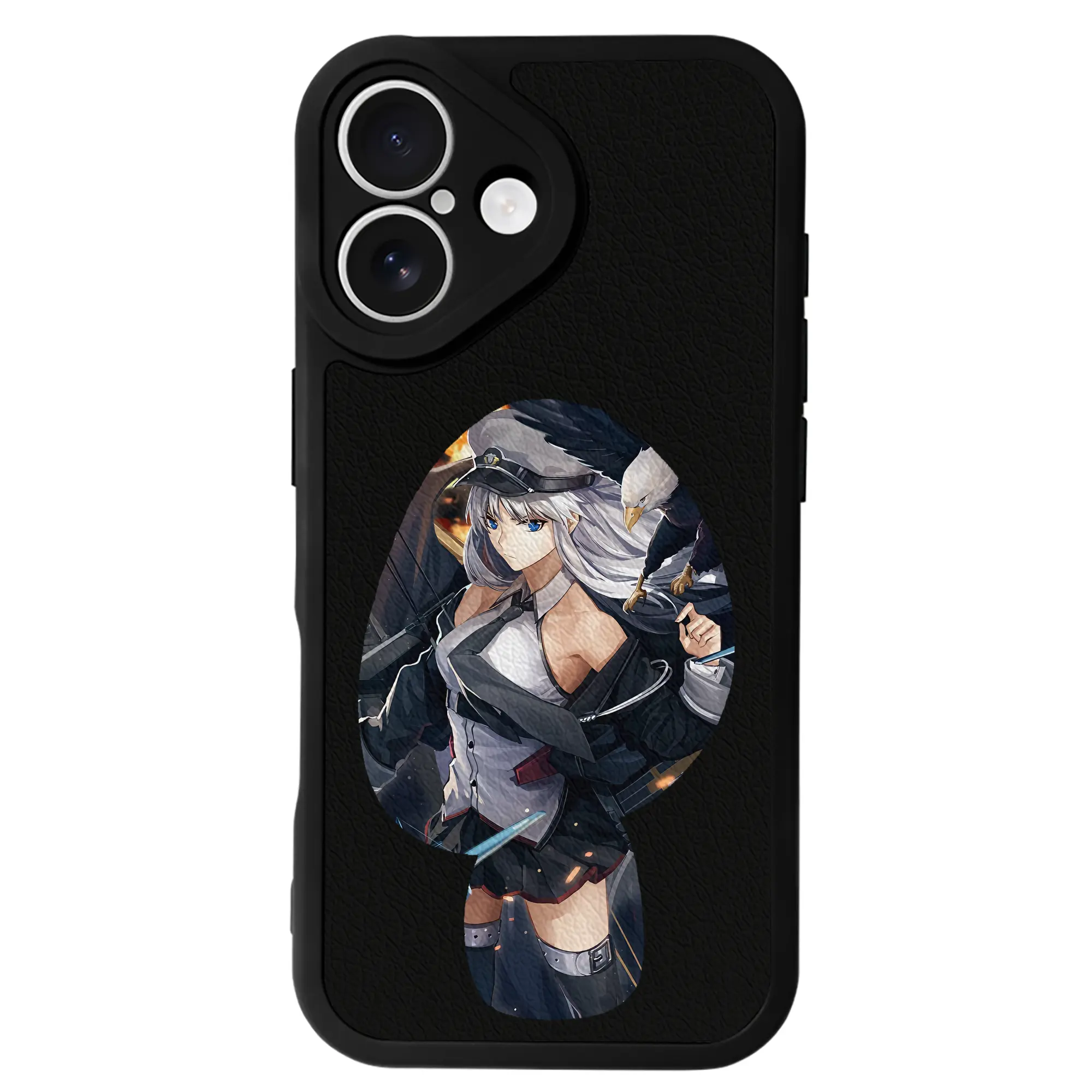 アズールレーン グッズ,エンタープライズ - IPhone 16シリーズ対応 ・ シリコンスマホケース ・ レザー調 ・ 高精度フィット ・ 耐衝撃 ・ ワイヤレス充電対応 ・ 精密カット